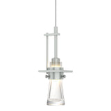 Hubbardton Forge 2013 Vintage Platinum Clear Glass (ZM) Standard Erlenmeyer Low Voltage Mini Pendant