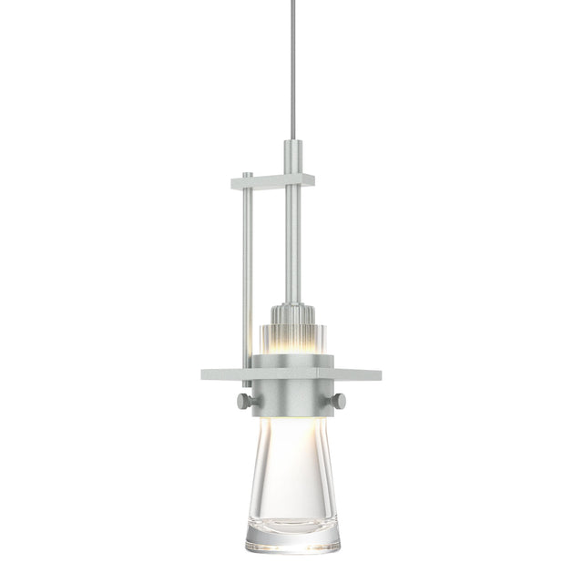 Hubbardton Forge 2013 Vintage Platinum Clear Glass (ZM) Standard Erlenmeyer Low Voltage Mini Pendant