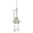Hubbardton Forge 2013 Sterling Clear Glass (ZM) Standard Erlenmeyer Low Voltage Mini Pendant