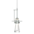 Hubbardton Forge 2013 Vintage Platinum Clear Glass (ZM) Standard Erlenmeyer Large Low Voltage Mini Pendant