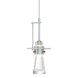 Hubbardton Forge 2013 Vintage Platinum Clear Glass (ZM) Standard Erlenmeyer Large Low Voltage Mini Pendant