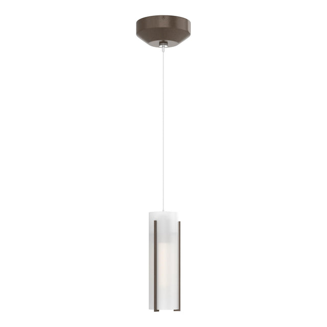 Hubbardton Forge 2022 Bronze Opal Glass (GG) Standard Exos Glass Low Voltage Mini Pendant