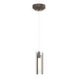 Hubbardton Forge 2022 Bronze Clear Glass (ZM) Standard Exos Glass Low Voltage Mini Pendant