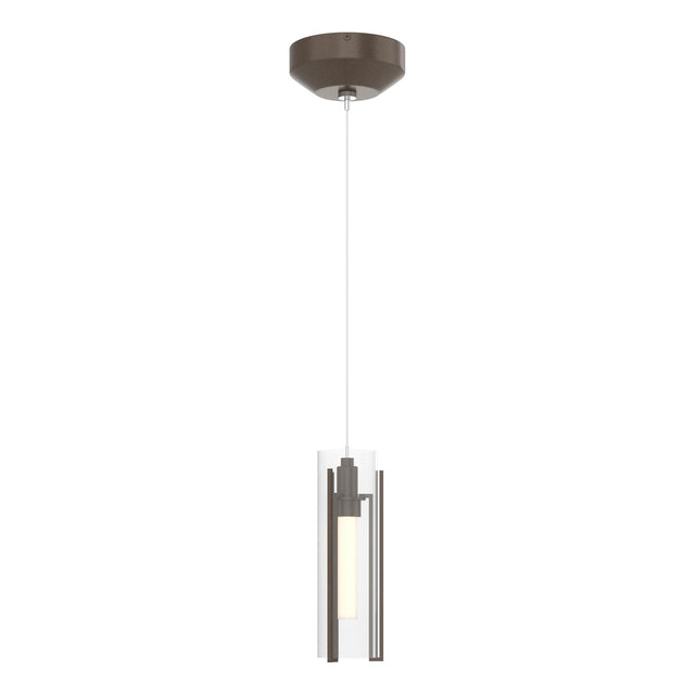 Hubbardton Forge 2022 Bronze Clear Glass (ZM) Standard Exos Glass Low Voltage Mini Pendant
