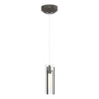 Hubbardton Forge 2022 Dark Smoke Clear Glass (ZM) Standard Exos Glass Low Voltage Mini Pendant