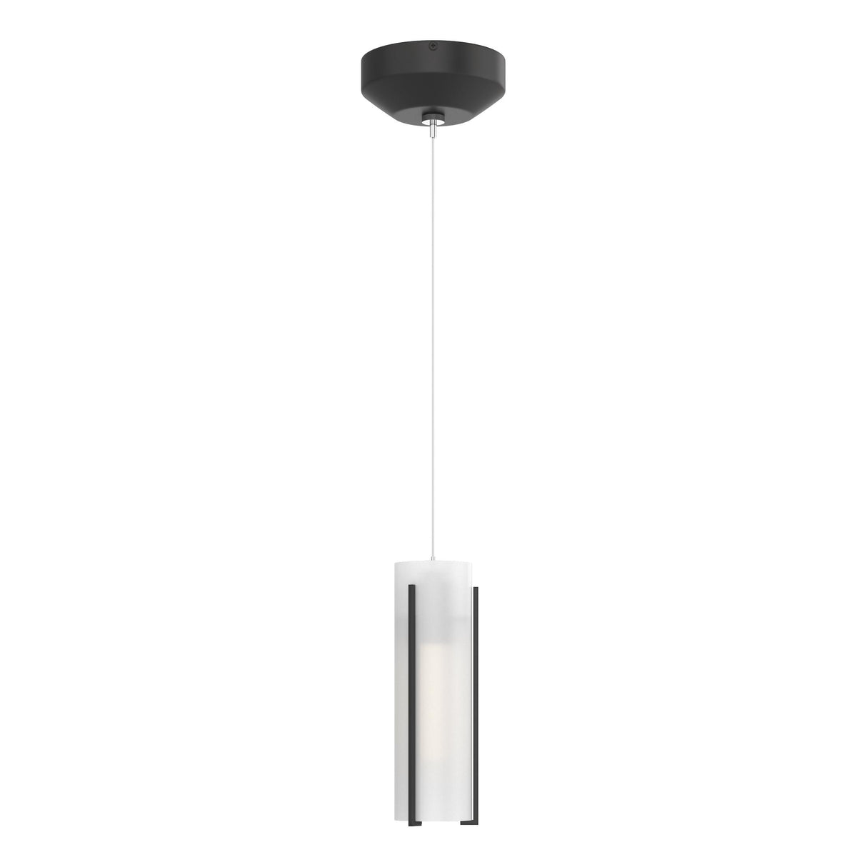 Hubbardton Forge 2022 Black Opal Glass (GG) Standard Exos Glass Low Voltage Mini Pendant