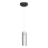 Hubbardton Forge 2022 Black Opal Glass (GG) Standard Exos Glass Low Voltage Mini Pendant