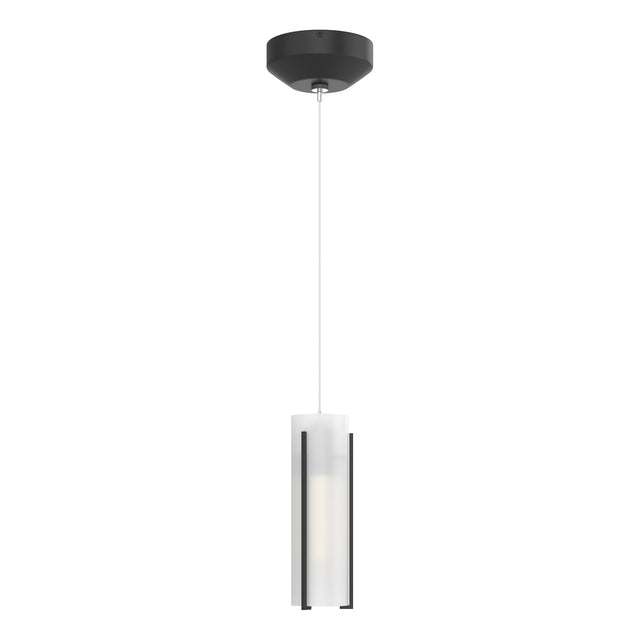 Hubbardton Forge 2022 Black Opal Glass (GG) Standard Exos Glass Low Voltage Mini Pendant