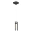 Hubbardton Forge 2022 Black Clear Glass (ZM) Standard Exos Glass Low Voltage Mini Pendant
