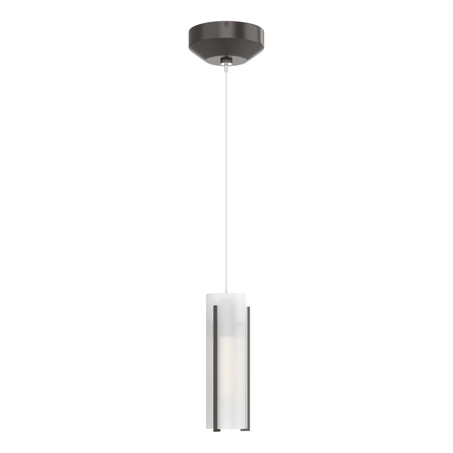 Hubbardton Forge 2022 Oil Rubbed Bronze Opal Glass (GG) Standard Exos Glass Low Voltage Mini Pendant