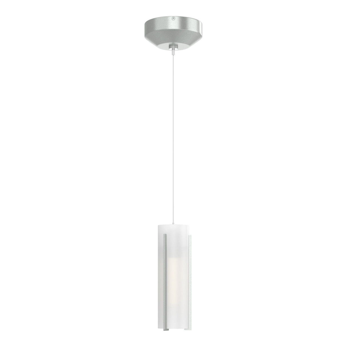 Hubbardton Forge 2022 Vintage Platinum Opal Glass (GG) Standard Exos Glass Low Voltage Mini Pendant