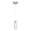 Hubbardton Forge 2022 Vintage Platinum Clear Glass (ZM) Standard Exos Glass Low Voltage Mini Pendant