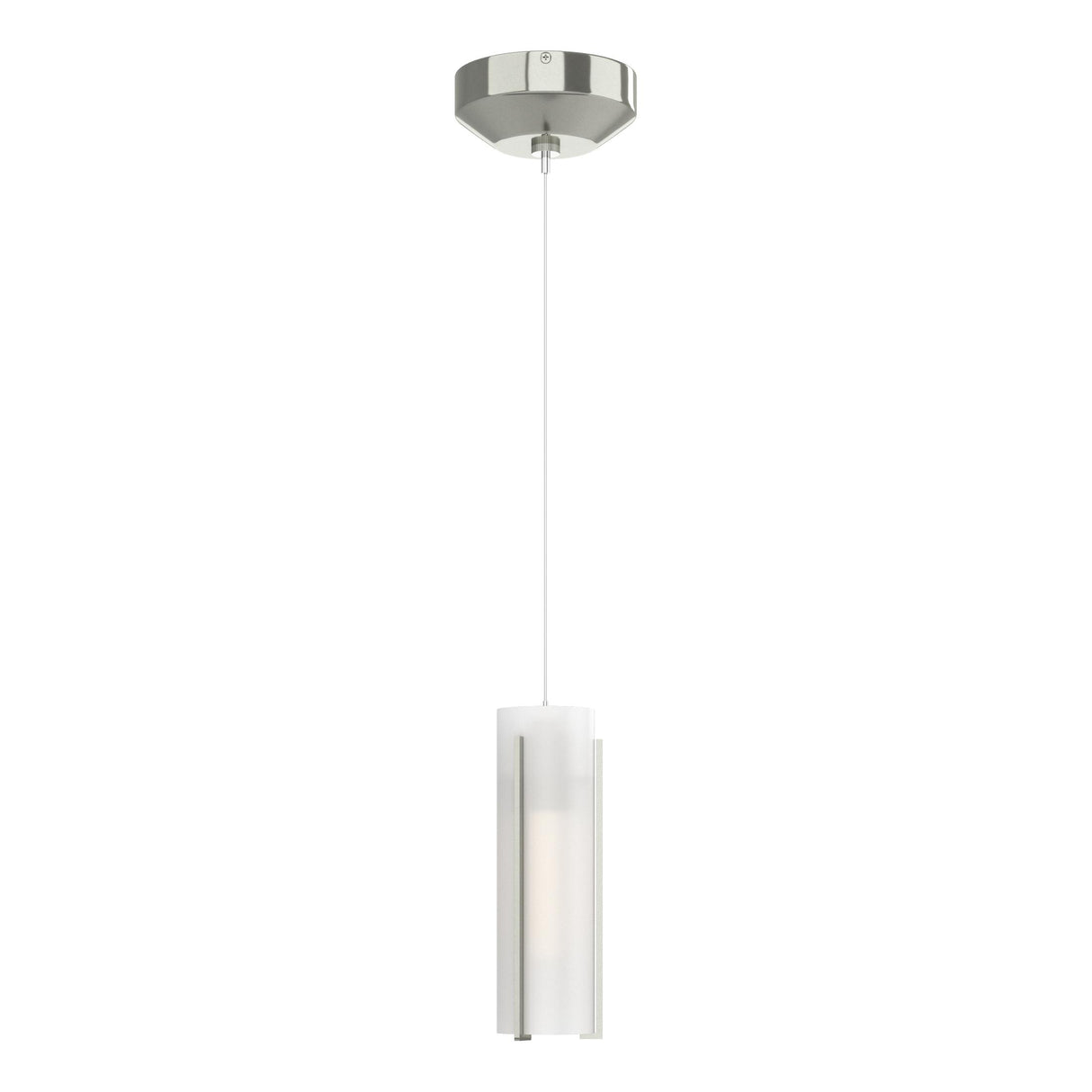 Hubbardton Forge 2022 Sterling Opal Glass (GG) Standard Exos Glass Low Voltage Mini Pendant