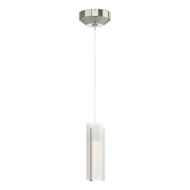 Hubbardton Forge 2022 Sterling Opal Glass (GG) Standard Exos Glass Low Voltage Mini Pendant