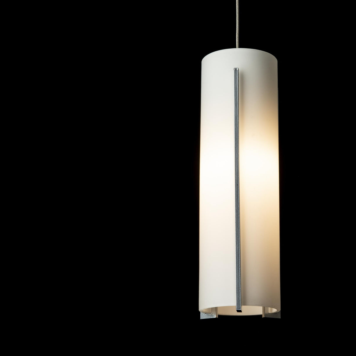 Hubbardton Forge 2022 Sterling Opal Glass (GG) Standard Exos Glass Low Voltage Mini Pendant