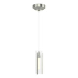 Hubbardton Forge 2022 Sterling Clear Glass (ZM) Standard Exos Glass Low Voltage Mini Pendant