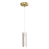 Hubbardton Forge 2022 Modern Brass Opal Glass (GG) Standard Exos Glass Low Voltage Mini Pendant