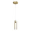 Hubbardton Forge 2022 Modern Brass Clear Glass (ZM) Standard Exos Glass Low Voltage Mini Pendant