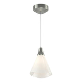 Hubbardton Forge 2022 Sterling Spun Frost (SH) Standard Mobius Low Voltage Mini Pendant
