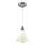 Hubbardton Forge 2022 Sterling Spun Frost (SH) Standard Mobius Low Voltage Mini Pendant