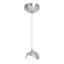 Hubbardton Forge 2022 Vintage Platinum White Opal Glass (GG) Standard Brooklyn Double Shade Low Voltage Mini Pendant