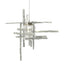 Hubbardton Forge 2022 Vintage Platinum Seeded Clear Glass (II) Standard Tura Seeded Glass Low Voltage Mini Pendant