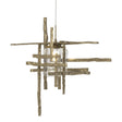 Hubbardton Forge 2022 Soft Gold Seeded Clear Glass (II) Standard Tura Seeded Glass Low Voltage Mini Pendant