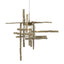 Hubbardton Forge 2022 Soft Gold Seeded Clear Glass (II) Standard Tura Seeded Glass Low Voltage Mini Pendant