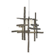 Hubbardton Forge 2022 Dark Smoke Cast Glass (YC) Standard Tura Frosted Glass Low Voltage Mini Pendant