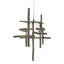 Hubbardton Forge 2022 Dark Smoke Cast Glass (YC) Standard Tura Frosted Glass Low Voltage Mini Pendant