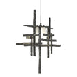 Hubbardton Forge 2022 Black Cast Glass (YC) Standard Tura Frosted Glass Low Voltage Mini Pendant