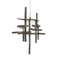 Hubbardton Forge 2022 Oil Rubbed Bronze Cast Glass (YC) Standard Tura Frosted Glass Low Voltage Mini Pendant