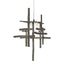 Hubbardton Forge 2022 Natural Iron Cast Glass (YC) Standard Tura Frosted Glass Low Voltage Mini Pendant