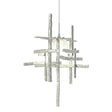 Hubbardton Forge 2022 Vintage Platinum Cast Glass (YC) Standard Tura Frosted Glass Low Voltage Mini Pendant