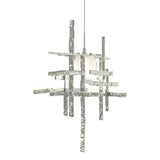 Hubbardton Forge 2022 Sterling Cast Glass (YC) Standard Tura Frosted Glass Low Voltage Mini Pendant