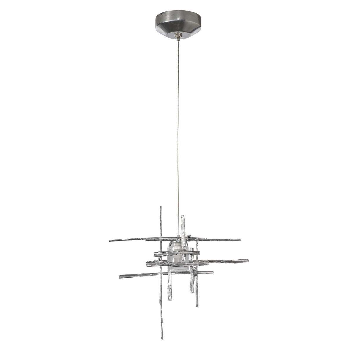 Hubbardton Forge 2022 Sterling Cast Glass (YC) Standard Tura Frosted Glass Low Voltage Mini Pendant