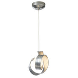 Hubbardton Forge 2023 Sterling Opal Glass (GG) Standard Riza Low Voltage Mini Pendant