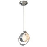 Hubbardton Forge 2023 Sterling Opal Glass (GG) Standard Riza Low Voltage Mini Pendant