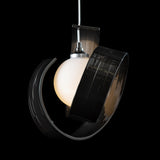 Hubbardton Forge 2023 Ink Opal Glass (GG) Standard Riza Low Voltage Mini Pendant