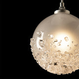 Hubbardton Forge 2023 Sterling Frosted Glass (FD) Standard Fritz Globe 1-Light Mini Pendant