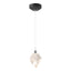 Hubbardton Forge 2023 Black White Crystal (WP) Standard Chrysalis 1-Light Small Pendant