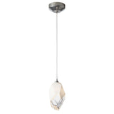 Hubbardton Forge 2023 Sterling White Crystal (WP) Standard Chrysalis 1-Light Large Pendant