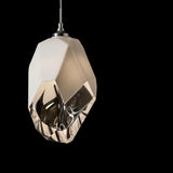 Hubbardton Forge 2023 Sterling White Crystal (WP) Standard Chrysalis 1-Light Large Pendant