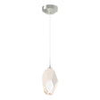 Hubbardton Forge 2023 Sterling White Crystal (WP) Standard Chrysalis 1-Light Large Pendant