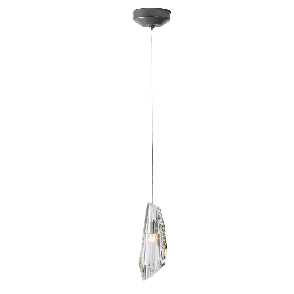 Hubbardton Forge 2018 Vintage Platinum Crystal Standard Luma Mini Pendant
