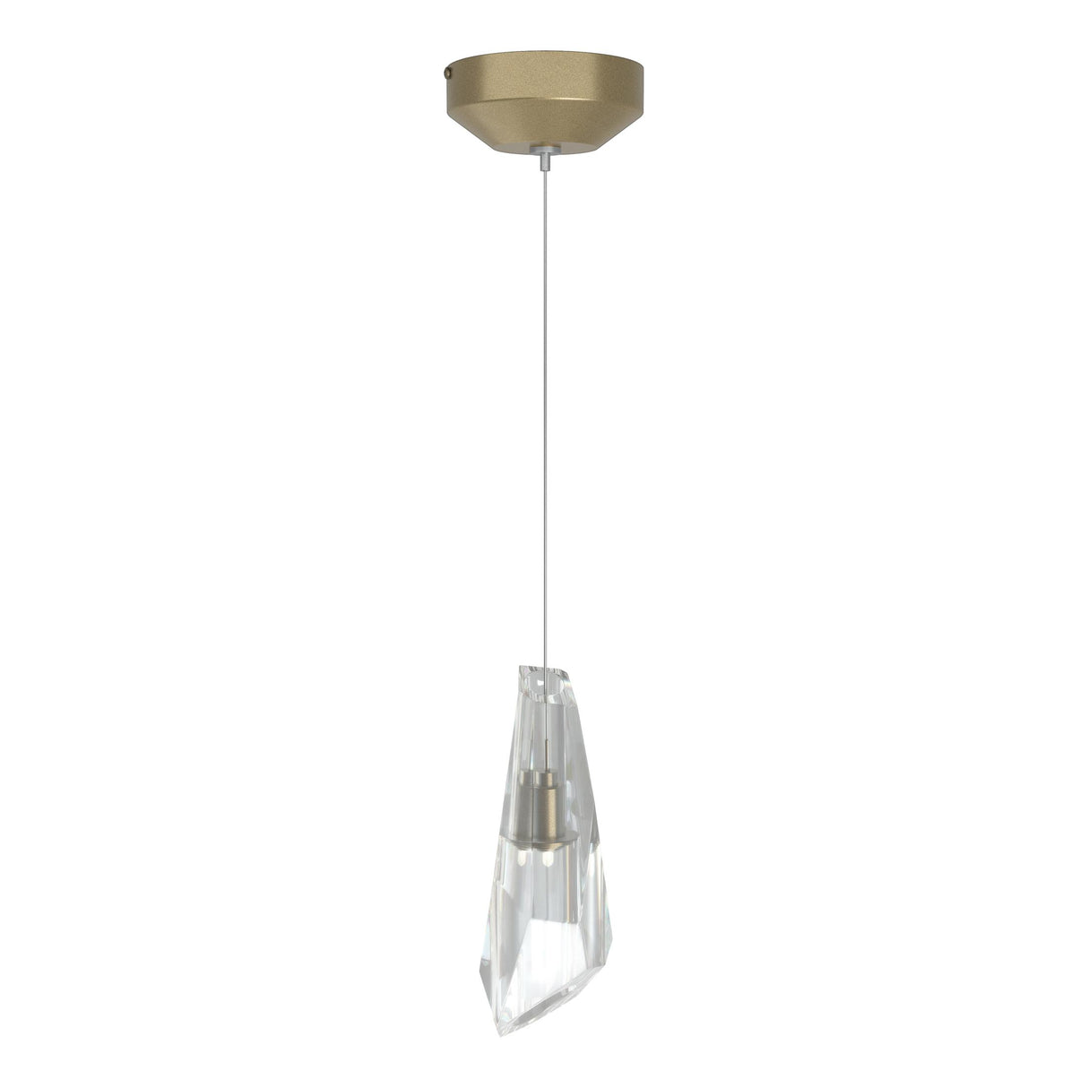 Hubbardton Forge 2018 Soft Gold Crystal Standard Luma Mini Pendant