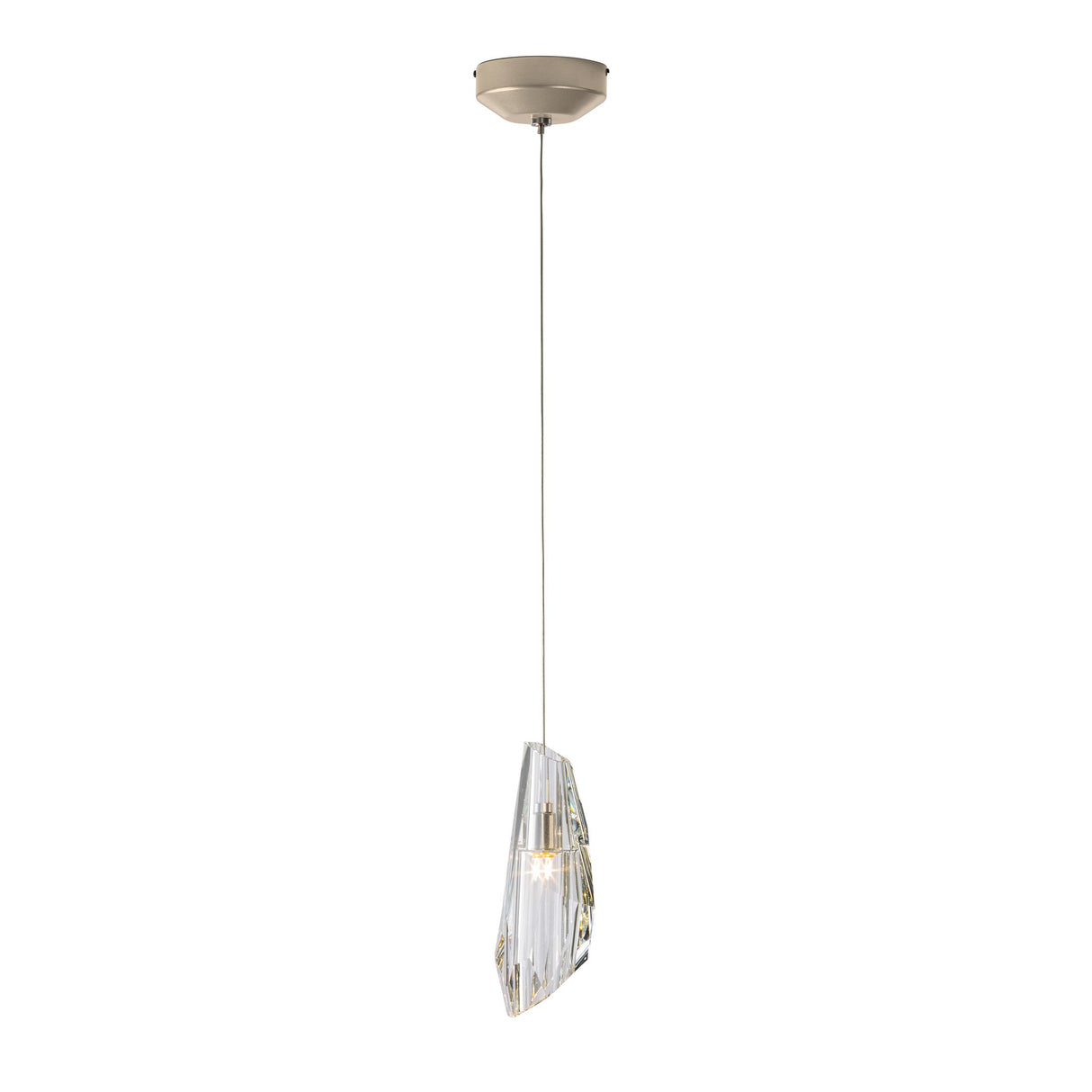 Hubbardton Forge 2018 Soft Gold Crystal Standard Luma Mini Pendant