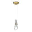 Hubbardton Forge 2018 Modern Brass Crystal Standard Luma Mini Pendant