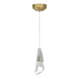 Hubbardton Forge 2018 Modern Brass Crystal Standard Luma Mini Pendant