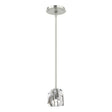 Hubbardton Forge 2023 Sterling Crystal Multi Gatsby 1-Light Mini Pendant